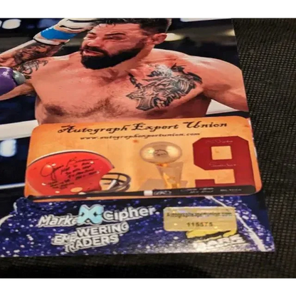 Jake Paul auto signed 8x10 boxing trading card with autograph label