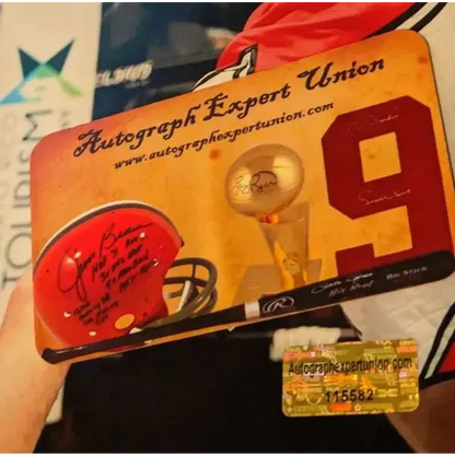 Jake Paul auto signed memorabilia set with helmet, bat, and baseball for fans