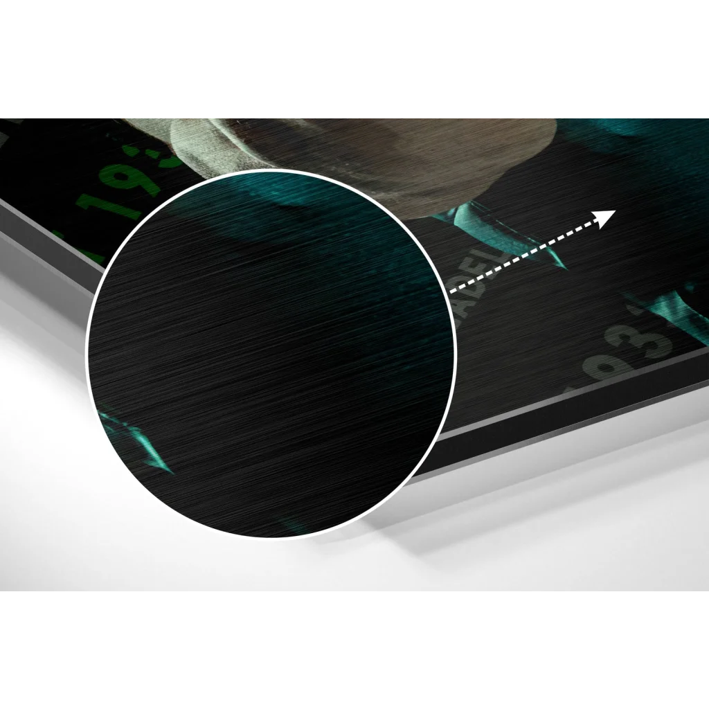 glass wall art Jalen Hurts Eagles Brushed Aluminium Dibond Wall Art