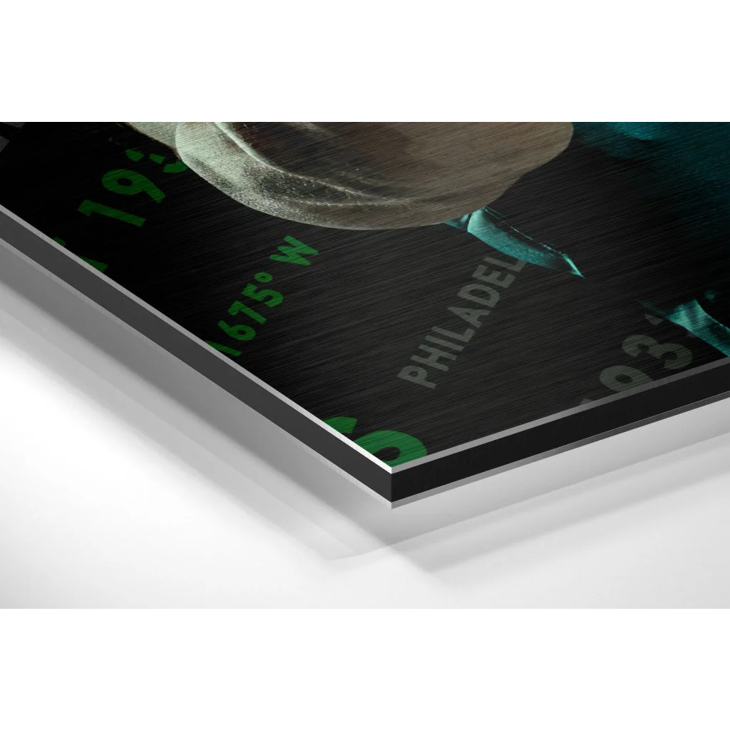 Jalen Hurts Eagles Brushed Aluminium Dibond Wall Art