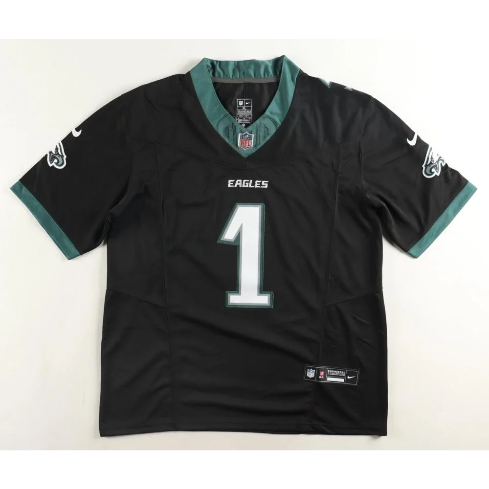 Jalen Hurts signed black Philadelphia Eagles jersey with JSA authentication for sale
