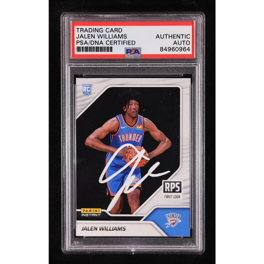 Jalen Williams signed Panini Instant RPS Oklahoma City Thunder rookie card