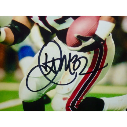 Jamal Anderson autographed Atlanta Falcons deluxe framed 8x10 photo