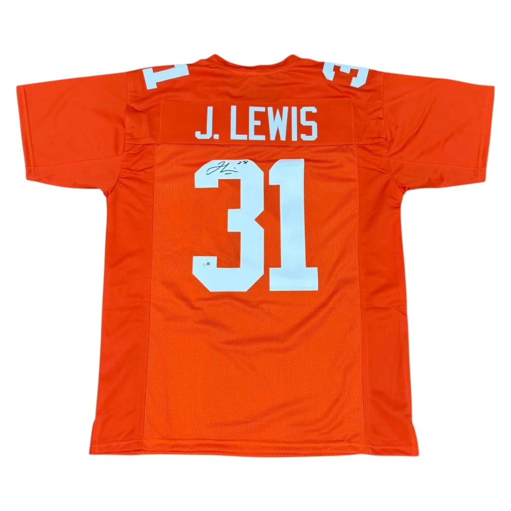 Jamal Lewis autographed orange Tennessee custom jersey number 31