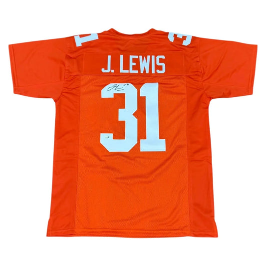 Jamal Lewis autographed orange Tennessee custom jersey number 31