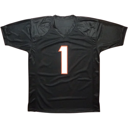 Chase autographed Cincinnati black jersey with shiny number one