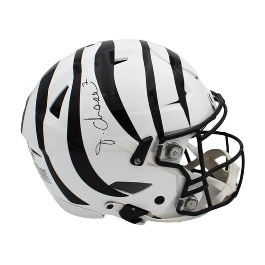 Ja'Marr Chase Signed Bengals SpeedFlex Helmet with Beckett COA | Creative Sports | vintageantiquesgifts.com