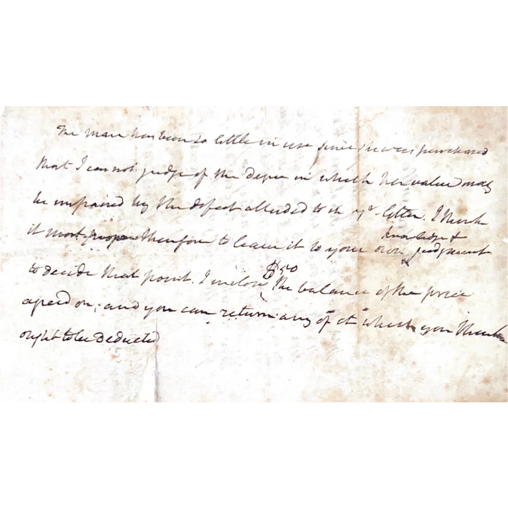 James Madison authentic handwritten autograph trading card on aged paper