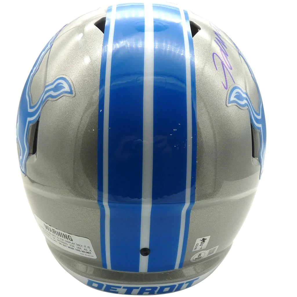 Jameson Williams autographed Detroit Lions replica helmet