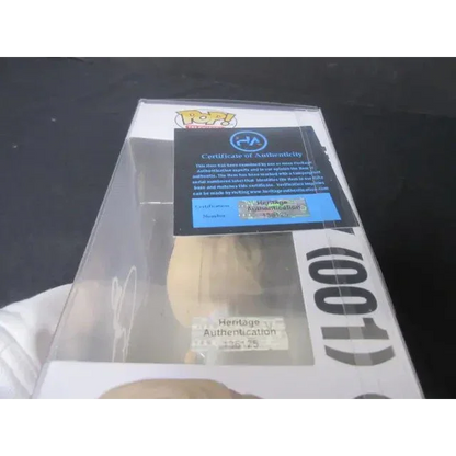 Jamie Campbell signed Funko Pop in clear box with authenticity sticker for Stranger Things fans