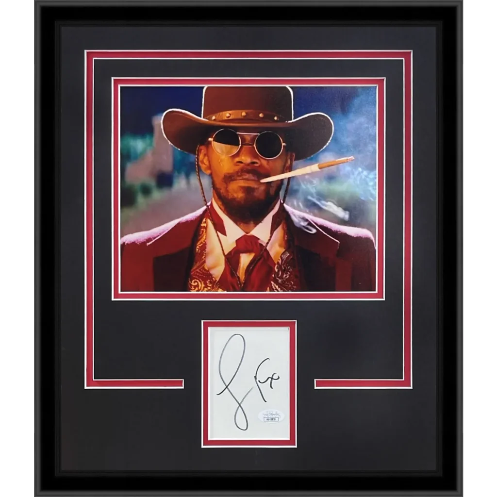 Jamie Foxx autographed Django Unchained framed signed photo