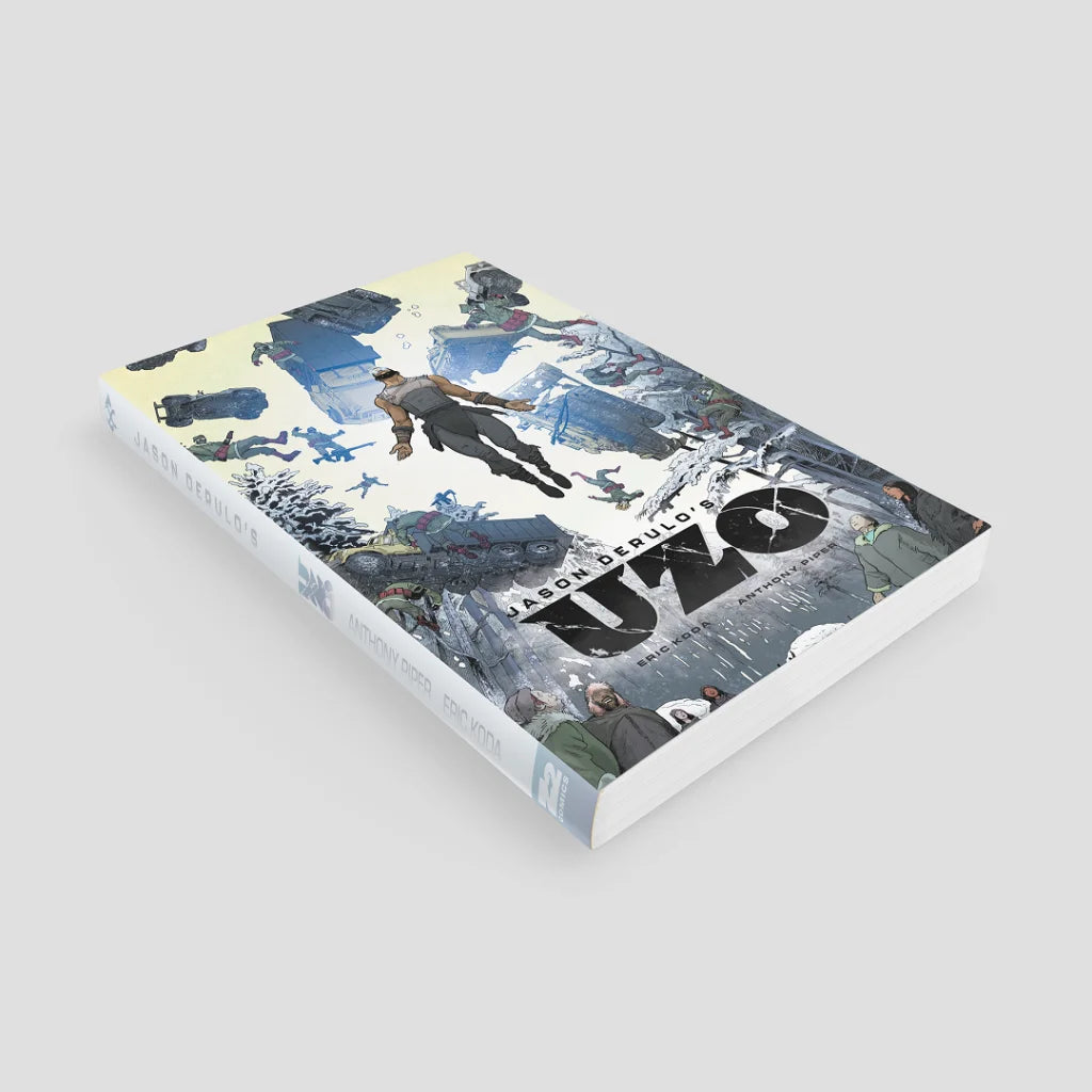 Eric Koda Jason Derulo Future Shock Graphic Novel cover with futuristic action scene