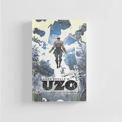 Eric Koda Jason Derulo Future Shock Graphic Novel with action-packed cover and debris