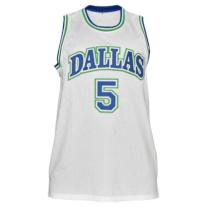 Jason Kidd autographed white Dallas custom jersey with number 5