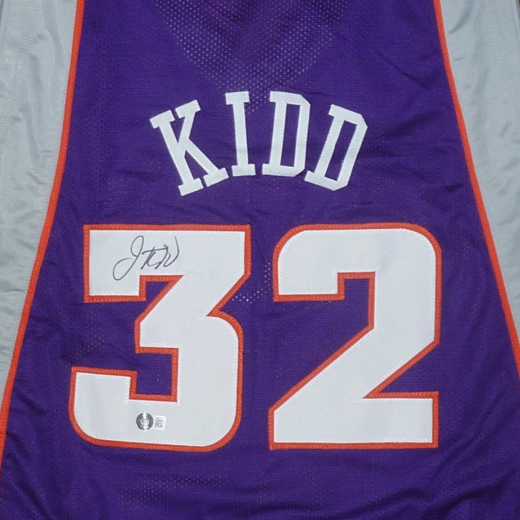 Jason Kidd autographed purple Phoenix jersey with Kidd 32