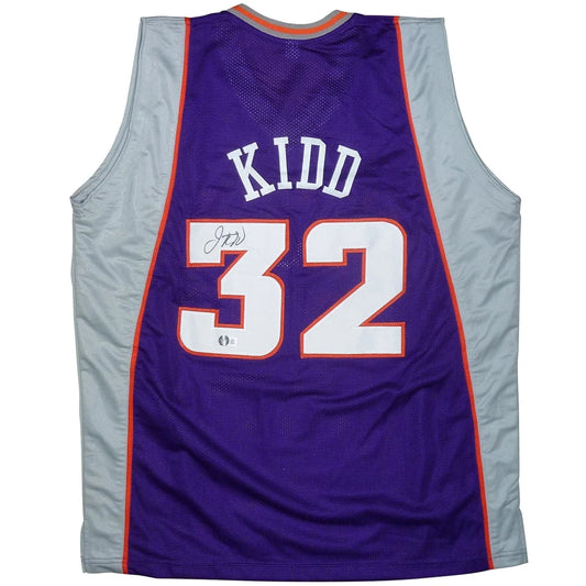Jason Kidd autographed Phoenix purple #32 jersey with Kidd name