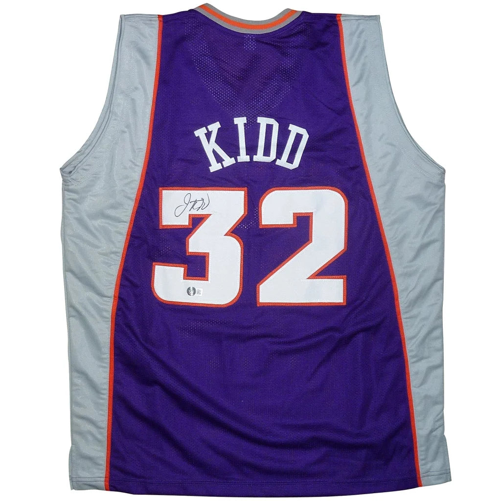 Jason Kidd autographed Phoenix Suns purple jersey number 32