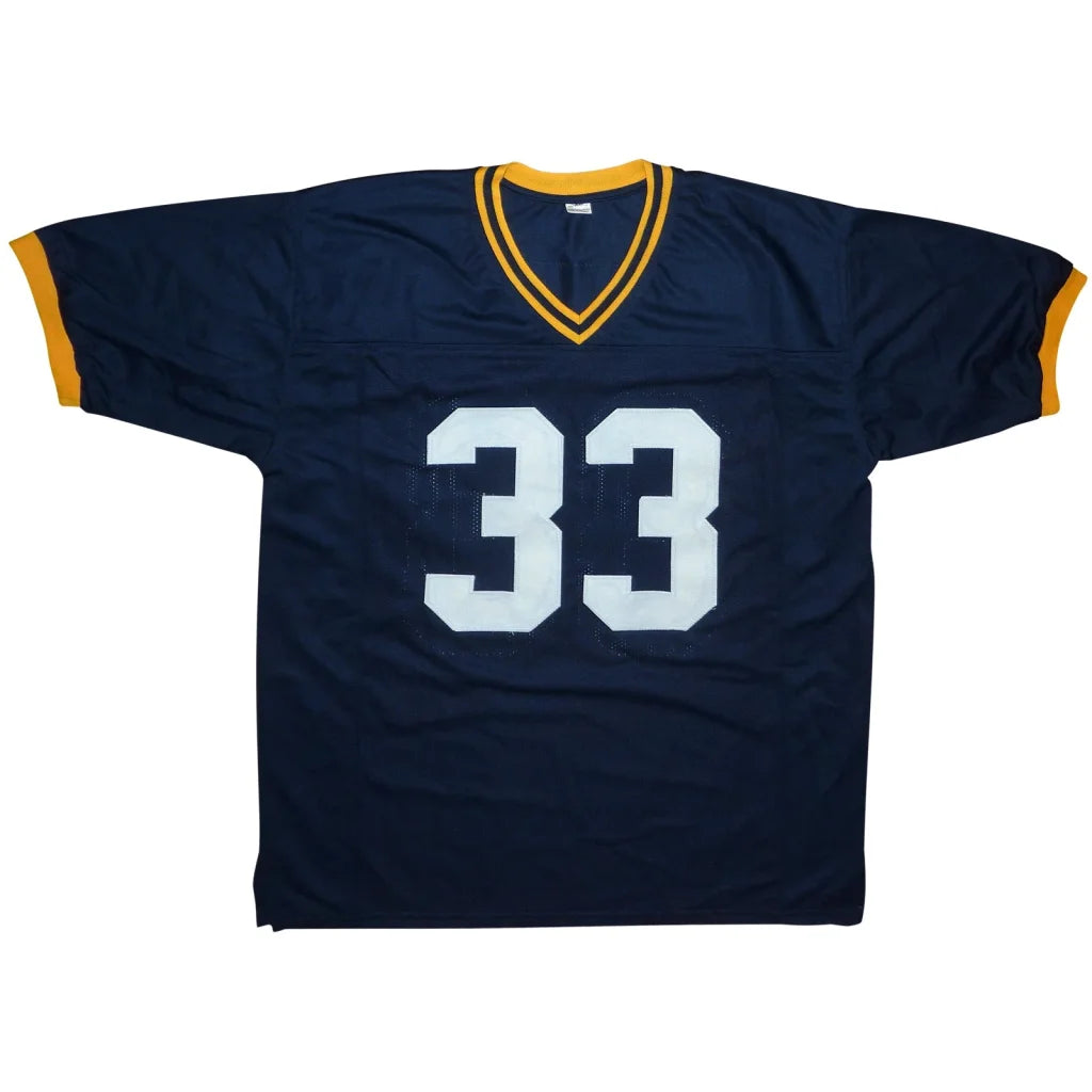 Jason Taylor autographed Akron Zips navy jersey with number 33