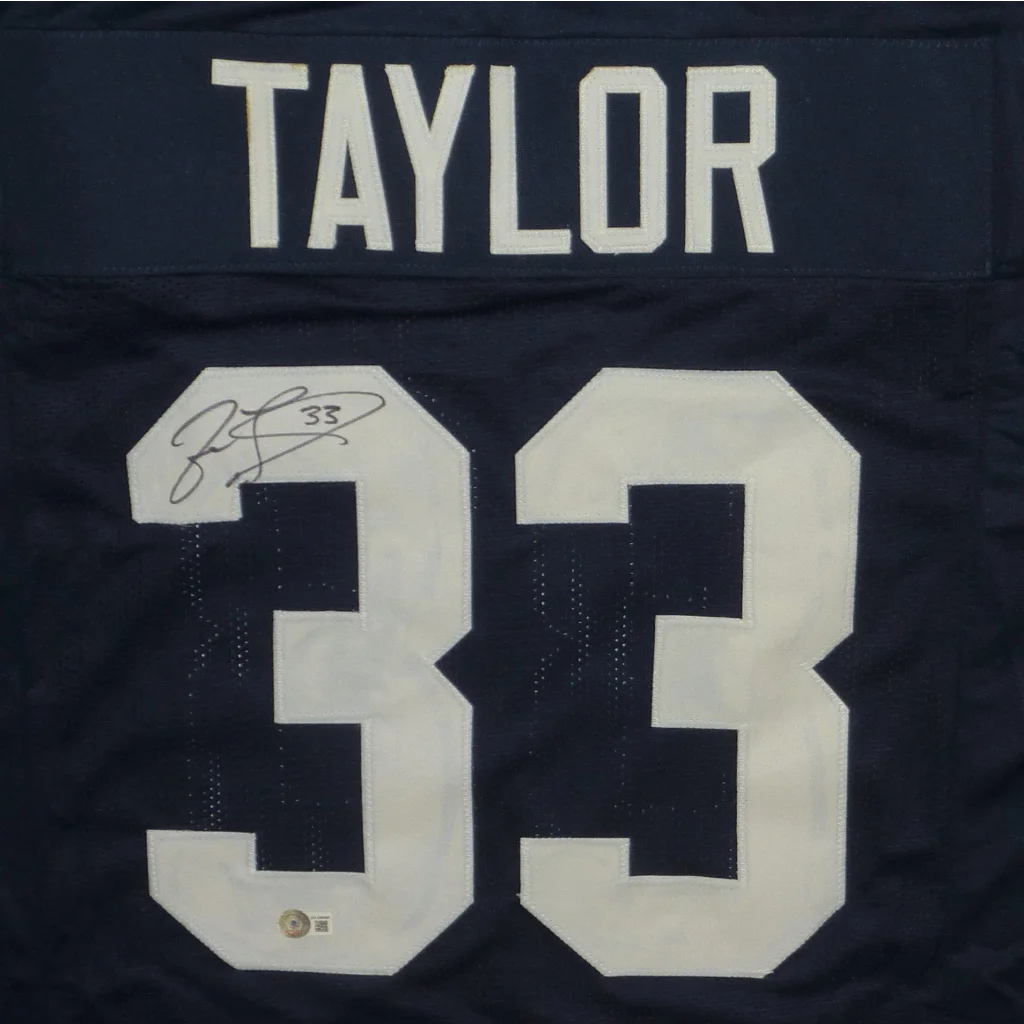 Jason Taylor autographed navy blue Akron Zips football jersey with JSA