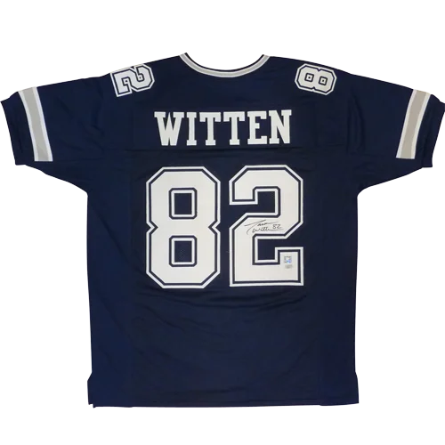 Jason Witten autographed Dallas Cowboys blue jersey with Witten 82 on back