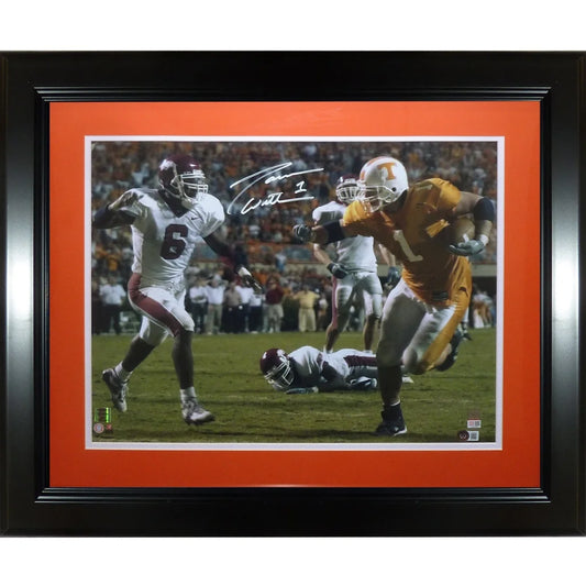 Jason Witten autographed Tennessee Volunteers deluxe framed 16x20 photo