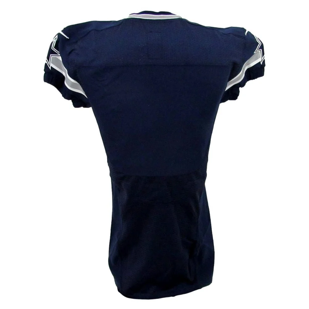 Navy blue Jason Witten signed Cowboys jersey with white and silver stripes
