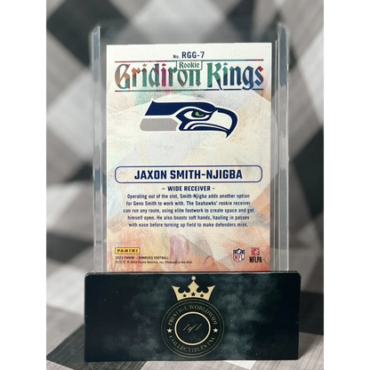 Jaxon Smith-Njigba rookie card in acrylic case from Prestige Worldwide Collectibles