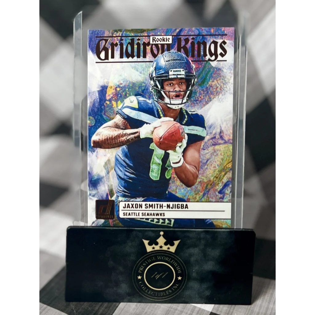 Jaxon Smith-Njigba 2023 rookie football card in acrylic case from Prestige Worldwide Collectibles