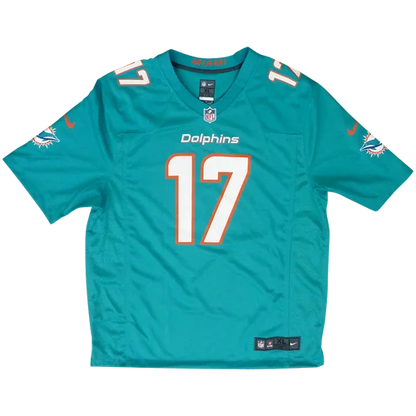 Jaylen Waddle autographed Miami Dolphins teal jersey with logo