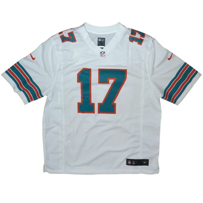 Jaylen Waddle autographed white throwback Nike Game Dolphins jersey
