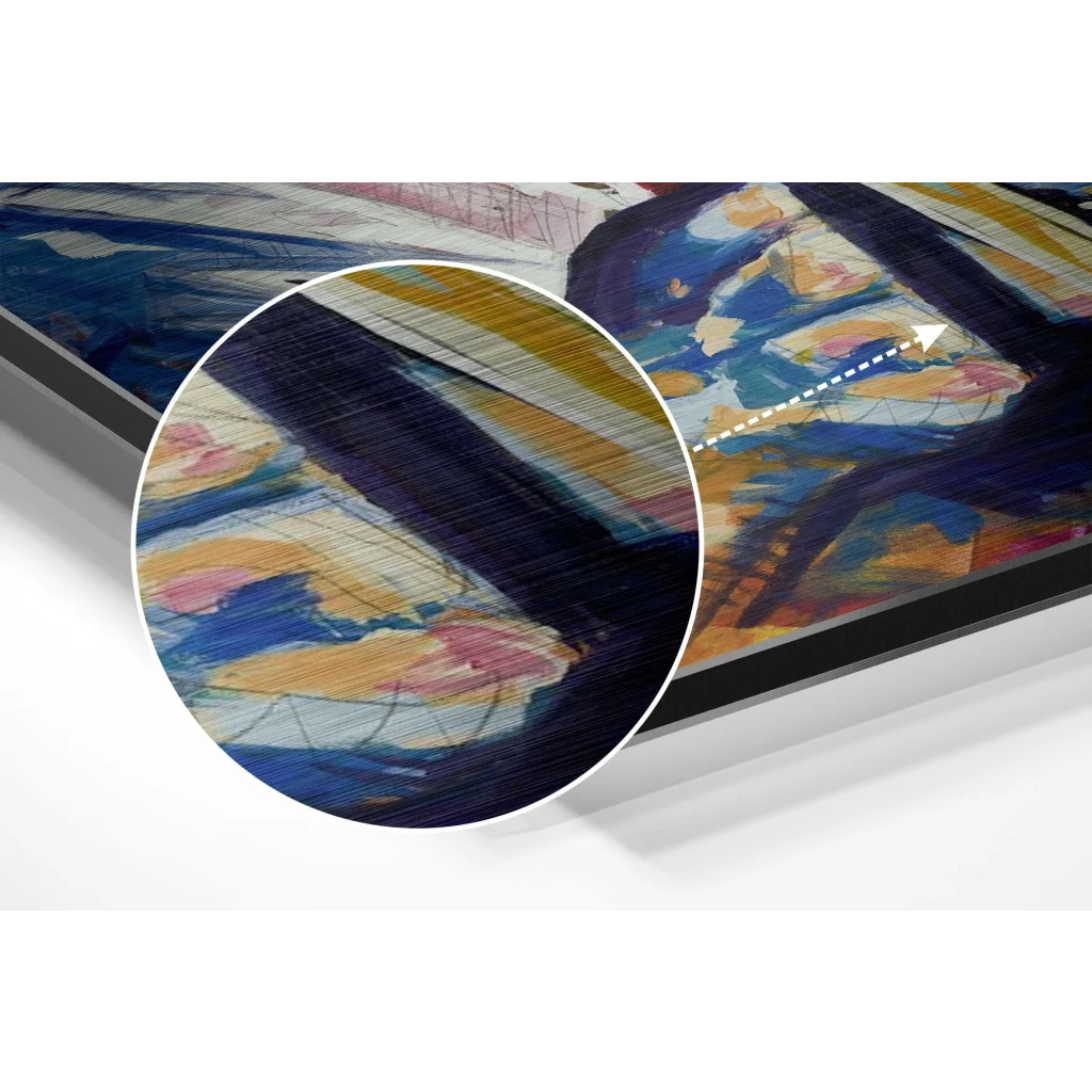 Jazz Brushed Aluminium Dibond Wall Art