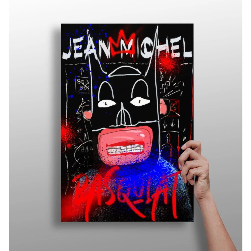 Jean Michel Basquiat canvas art print 4 piece set poster
