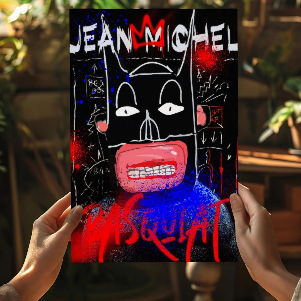 Jean Michel Basquiat 4-piece canvas art print poster set