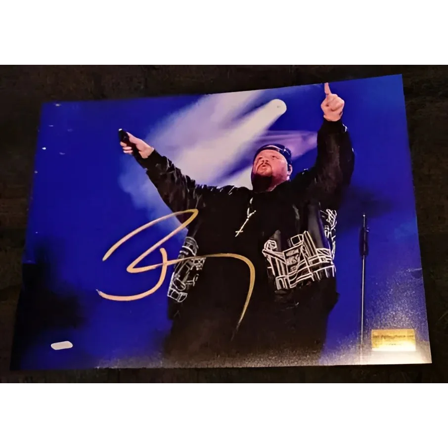 Autographed Jelly Roll Auto Signed 8x10 concert photo of male performer on stage