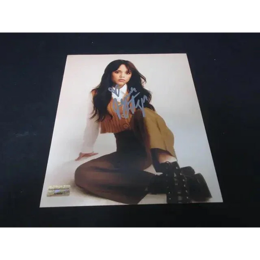 Jenna Ortega signed Hollywood magic photo for collectors featuring autograph and signature