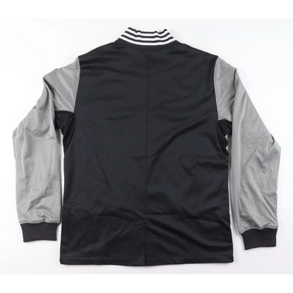 Black and gray Jerome Jordan Brooklyn Nets jacket with striped collar for Steiner LOA authenticity