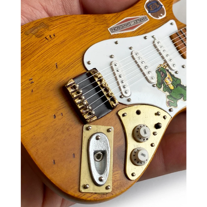 Jerry Garcia Alligator Mini Guitar with Axe Heaven Adjustable A-Frame Stand