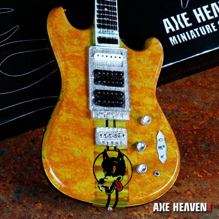 Jerry Garcia Wolf Tribute Mini Guitar by Axe Heaven®