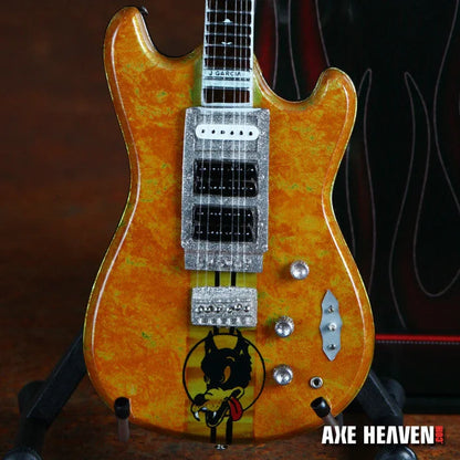 Jerry Garcia Wolf Tribute Mini Guitar by Axe Heaven® with flame maple finish