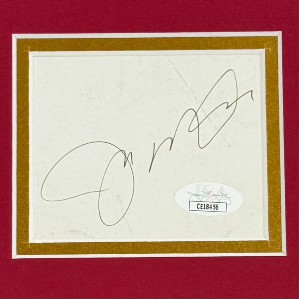 Jerry Rice and Joe Montana autographed deluxe framed 11x14 photo piece