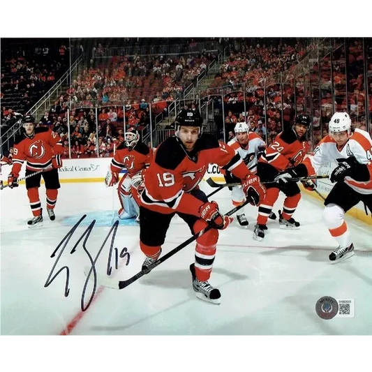 Autographed 8x10 photo of Jersey Devils hockey player for collectors