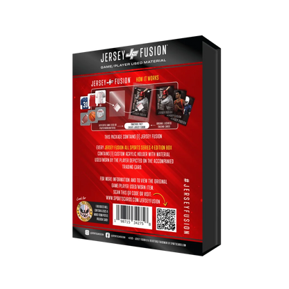 Jersey Fusion Sports Trading Card Display Box with 10 Packs for collectors