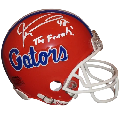 Jevon Kearse signed Florida Gators mini helmet with The Freak