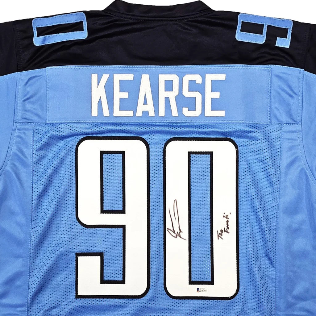 Jevon Kearse autographed Tennessee light blue #90 custom jersey