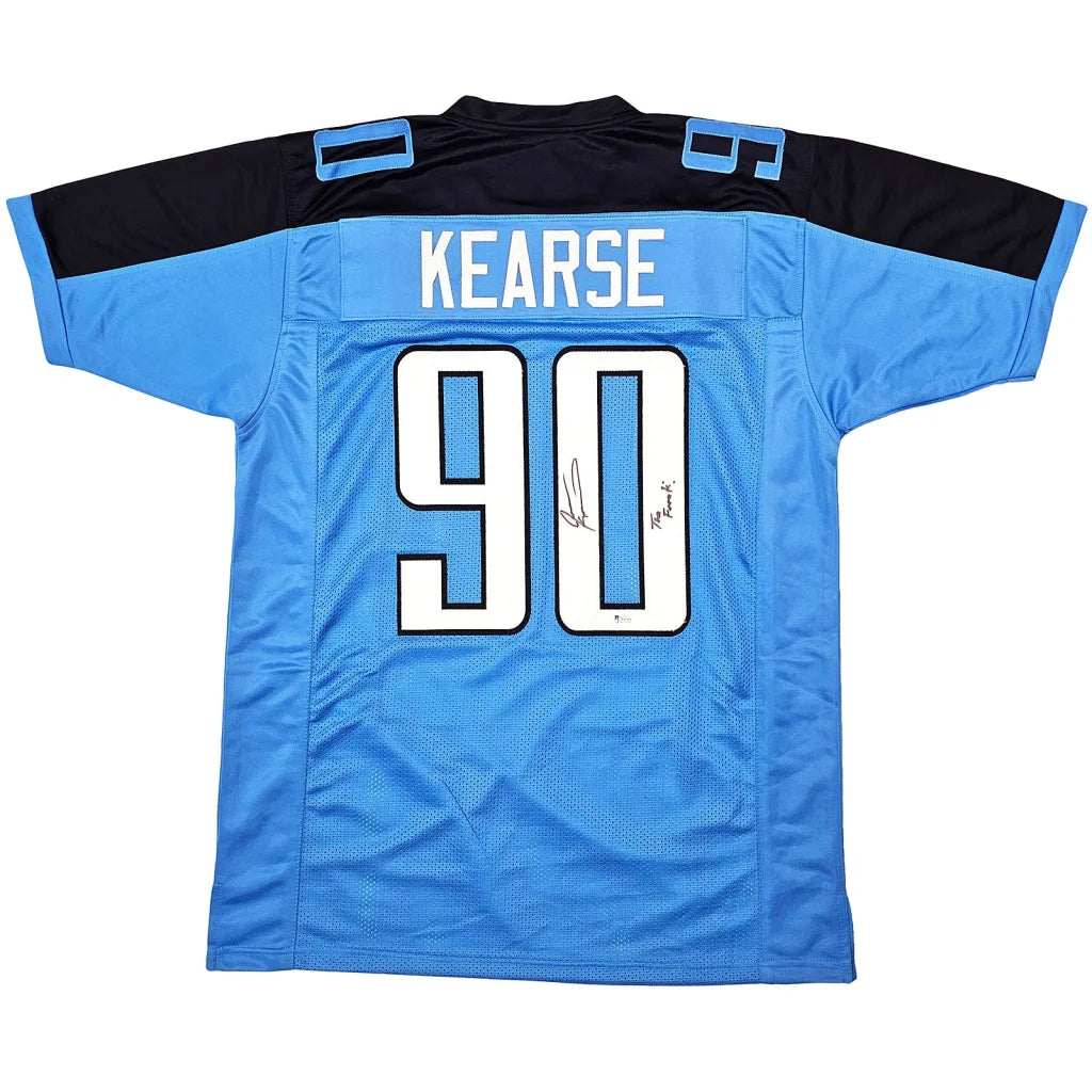 Jevon Kearse autographed Tennessee light blue #90 custom jersey