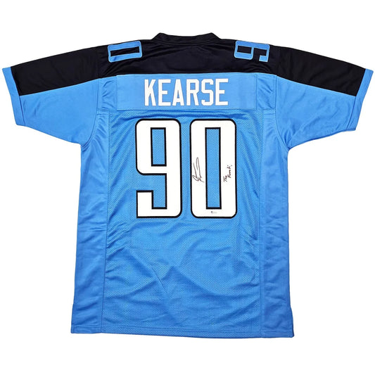 Jevon Kearse autographed Tennessee light blue #90 custom jersey
