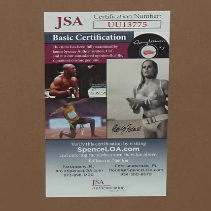 JSA certified autographed deluxe framed 8x10 bikini photo
