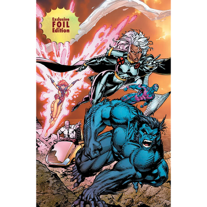 Colorful Jim Lee X-Men facsimile edition comic cover from Unknown Comics foil pack