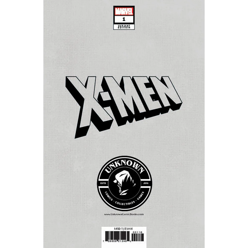 Variant comic book cover featuring Jim Lee Facsimile Edition Unknown Comics X-Men foil pack
