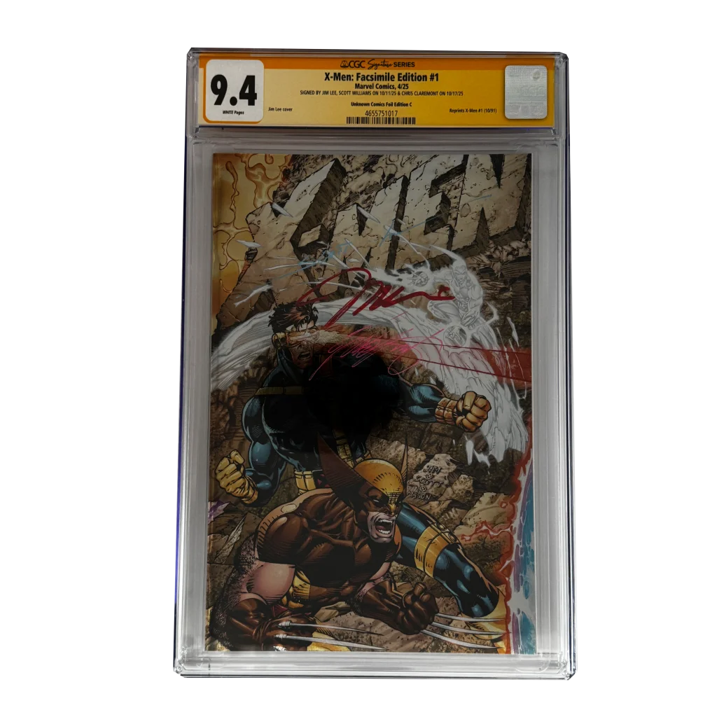 Jim Lee X-Men Facsimile Edition #1 CGC 9.4 signed comic with Wolverine Cyclops cover